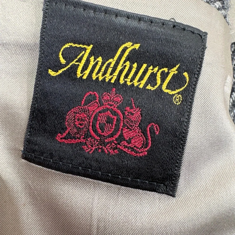 Andhurst‎ Harris Tweed Blazer Jacket Herringbone Scottish Wool Elbow Patches 41R